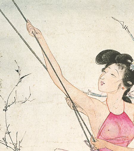 河津-胡也佛的仕女画和最知名的金瓶梅秘戏图
